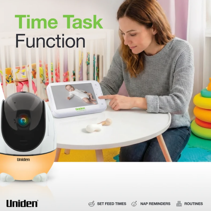 Uniden BW3531 4.3” Baby Video Monitor w/ Pan & Tilt Camera & 2 Way Talk