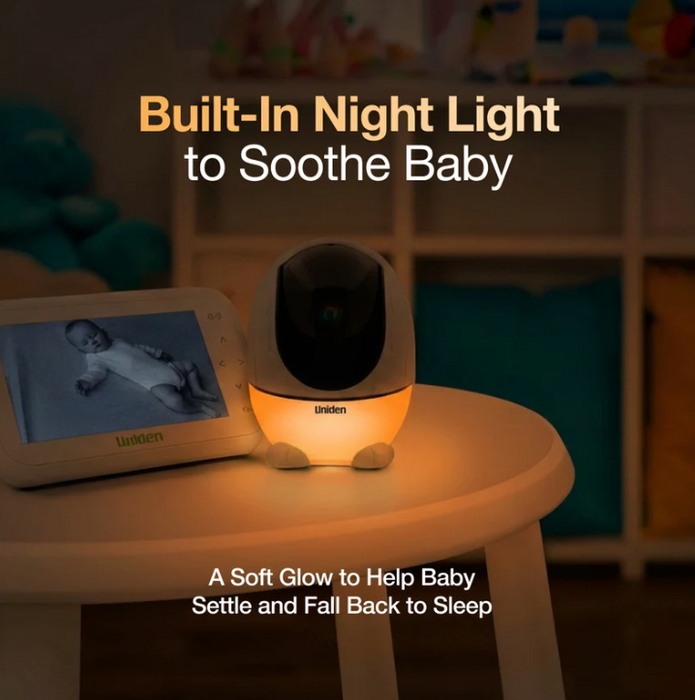 Uniden BW3531 4.3” Baby Video Monitor w/ Pan & Tilt Camera & 2 Way Talk