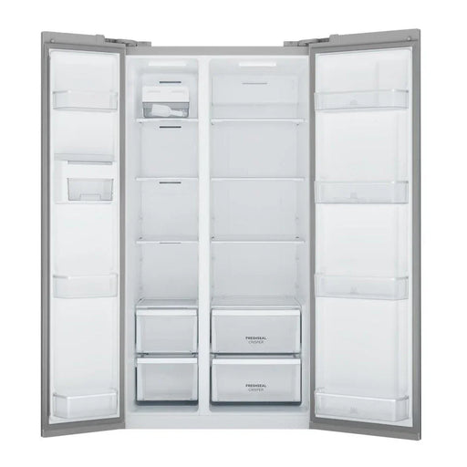 Westinghouse 624L side by side fridge, silver with fruit & vegetable boxes, glas - LX2001 - Homewares, Outdoor, Phone Accessories, Cases, Speakers, Headphones + More -