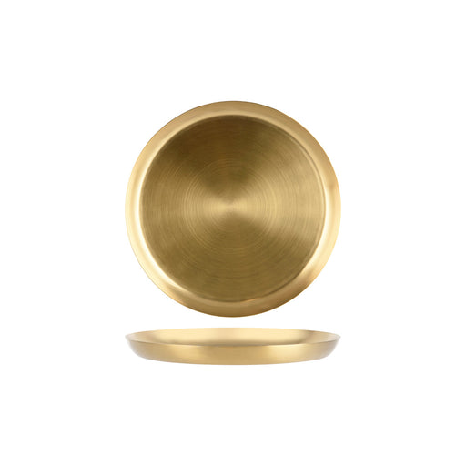 Zanzi Serving Tray Round Brass Satin 305x30mm