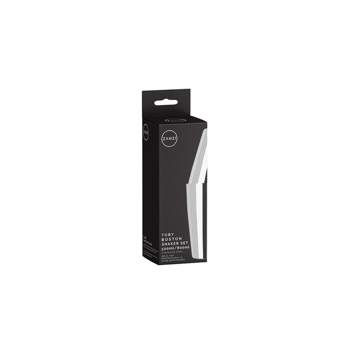 Zanzi Toby Boston Cocktail Shaker Set 500/800ml Stainless Steel