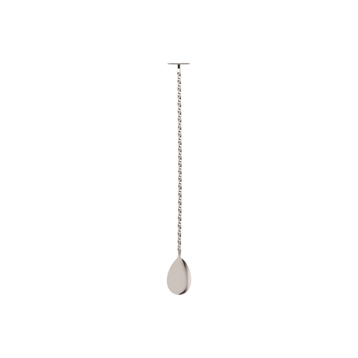 Zanzi Tail Disk Bar Spoon with Muddler 300mm Stainless Steel