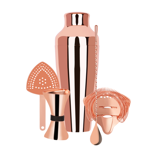 Zanzi Cocktail Set 5pc Rose Gold