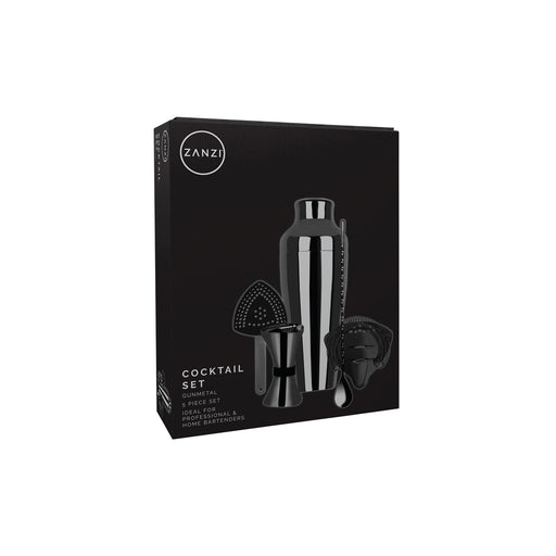 Zanzi Cocktail Set 5pc Gunmetal