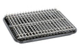 Rectangular bake and roast tray with metal rack and perforated diffuser insert