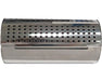 Stainless steel smoker box with perforated lid for barbecue grill smoking