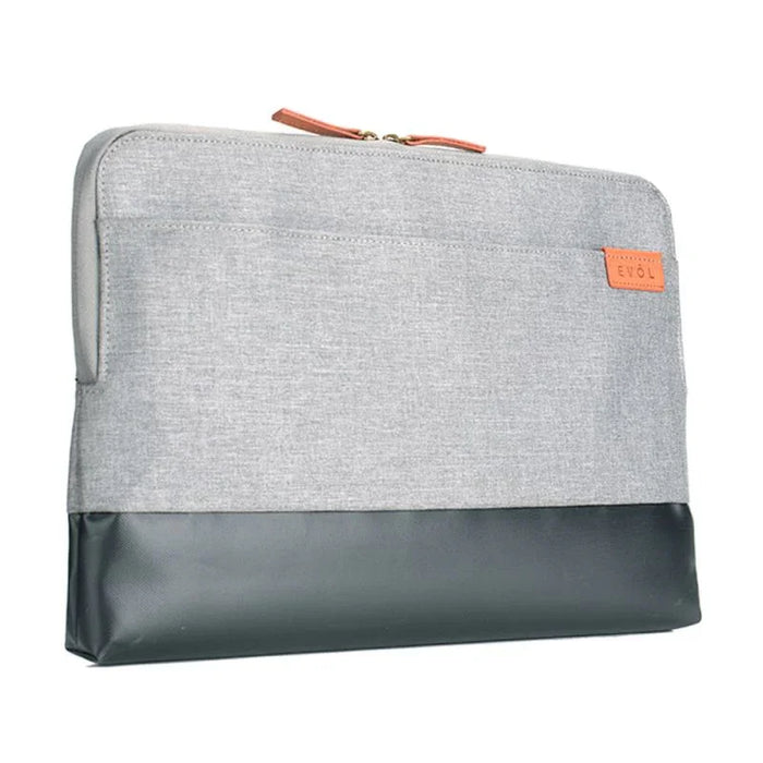 Evol Uluru 13.3"-14.1" Herringbone/Poly & Coated Canvas Laptop Sleeve Light Grey - LX2001 - Homewares, Outdoor, Phone Accessories, Cases, Speakers, Headphones + More -