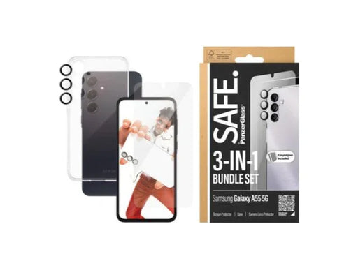 SAFE by Panzer 3 in 1 Bundle - Samsung Galaxy A55 - LX2001 - Homewares, Outdoor, Phone Accessories, Cases, Speakers, Headphones + More -