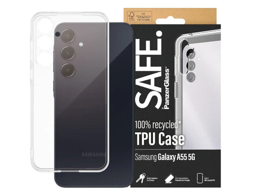 SAFE by Panzer TPU Case - Samsung Galaxy A55 - Clear - LX2001 - Homewares, Outdoor, Phone Accessories, Cases, Speakers, Headphones + More -