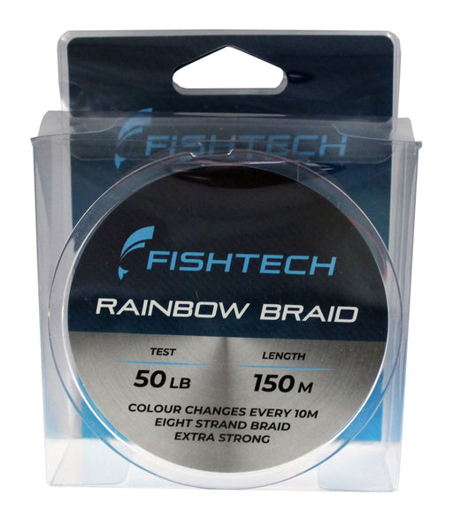 Fishtech Rainbow Braid 30lb 150m