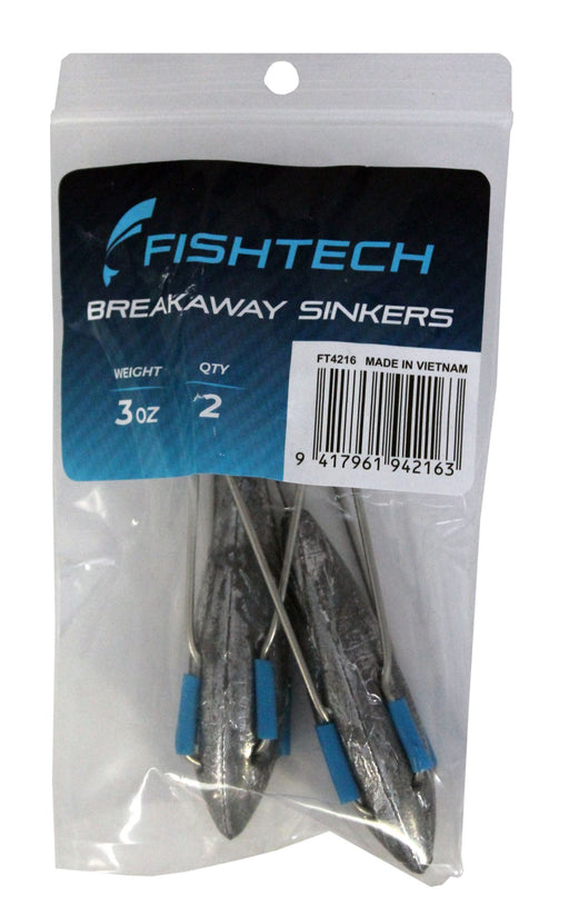 Fishtech Breakaway Sinkers 3oz (2 per pack)