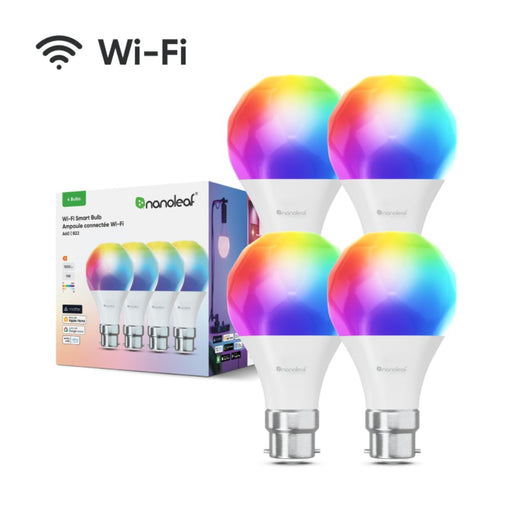 Nanoleaf Essentials Smart Bulb Light B22 (Wi-Fi) - 4 Pack