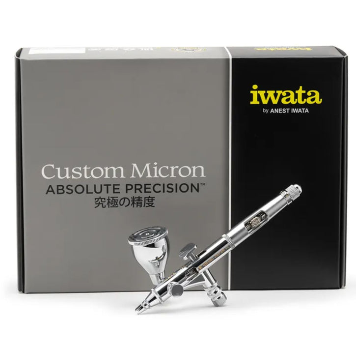 iwata gravity air brush custom micron takumi side feed dual action 0.18mm