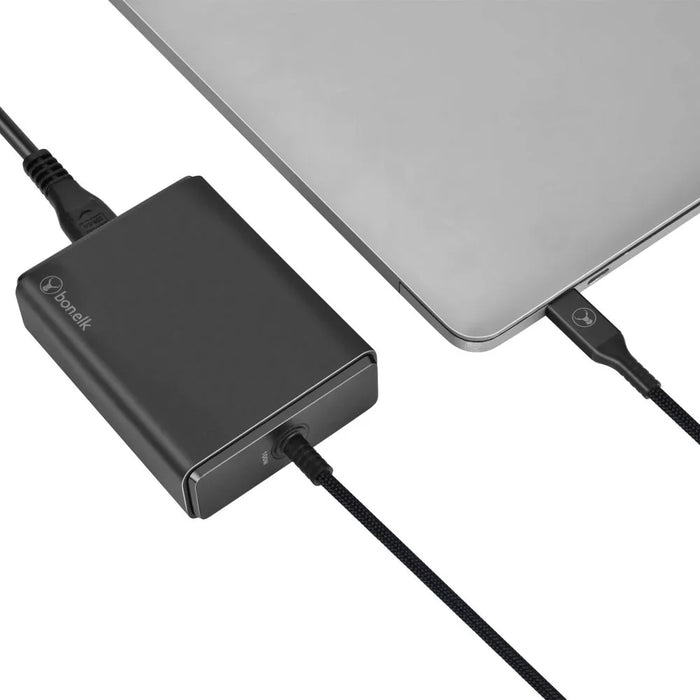 Bonelk GaN Desktop Charger, USB-C LL Cable, PD 3.0 100W - Black - LX2001 - Homewares, Outdoor, Phone Accessories, Cases, Speakers, Headphones + More -