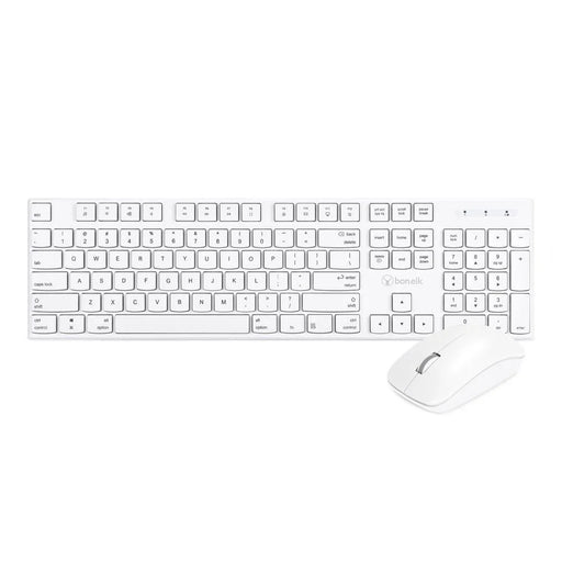 Bonelk KM-314 Slim Wireless Keyboard and Mouse Combo (White) - LX2001 - Homewares, Outdoor, Phone Accessories, Cases, Speakers, Headphones + More -