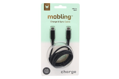 Mobling Braided Cable USB-C to USB-C - 1.2m Black