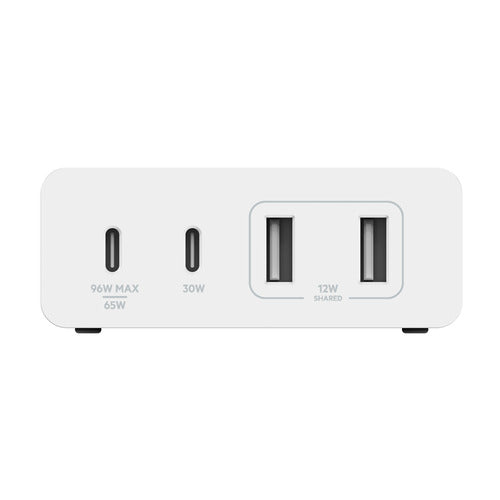 Belkin 108W Wall Charger 4 Port with Cable GaN White