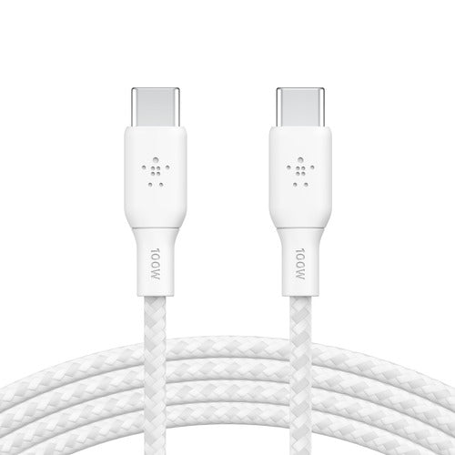Belkin C-C Braided Cable 100W -2M White
