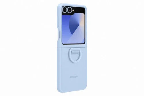 Samsung Z Flip6 Silicone Case with Ring Blue - LX2001 - Homewares, Outdoor, Phone Accessories, Cases, Speakers, Headphones + More -