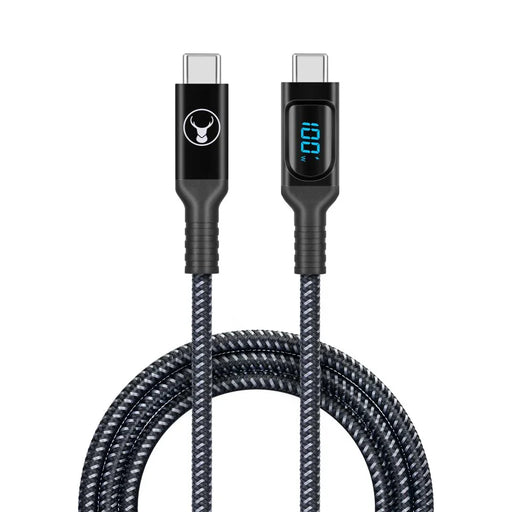 Bonelk USB-C to USB-C Long Life Digital Rugged Cable 100W 1.5m (Black) LED - LX2001 - Homewares, Outdoor, Phone Accessories, Cases, Speakers, Headphones + More -