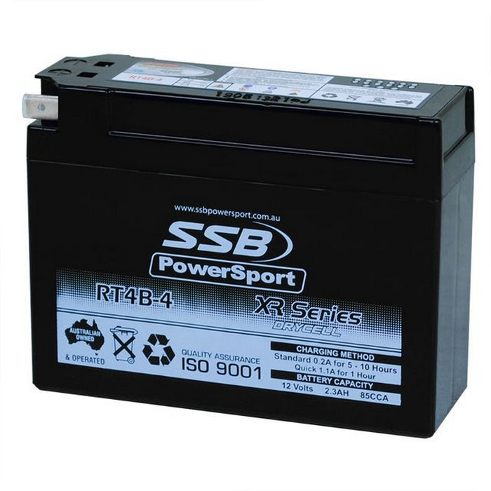 Motorcycle motorbike battery (YT4B-BS) AGM 12V 0.2AH 85CCA SSB