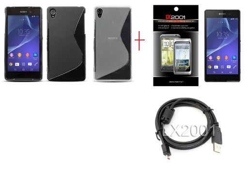 Sony Xperia Z2 Case USB PC Cable Screen Protector - LX2001 - Homewares, Outdoor, Phone Accessories, Cases, Speakers, Headphones + More -