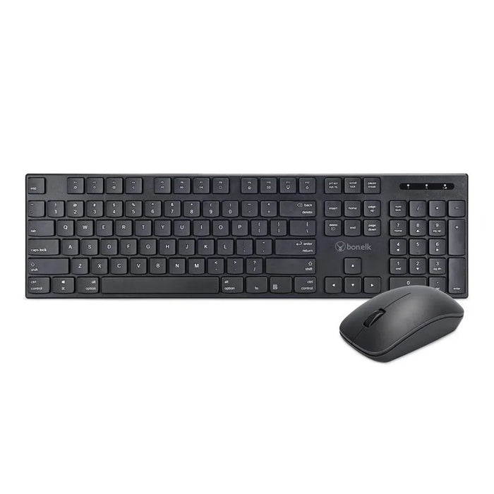 Bonelk KM-314 Slim Wireless Keyboard and Mouse Combo (Black) - LX2001 - Homewares, Outdoor, Phone Accessories, Cases, Speakers, Headphones + More -