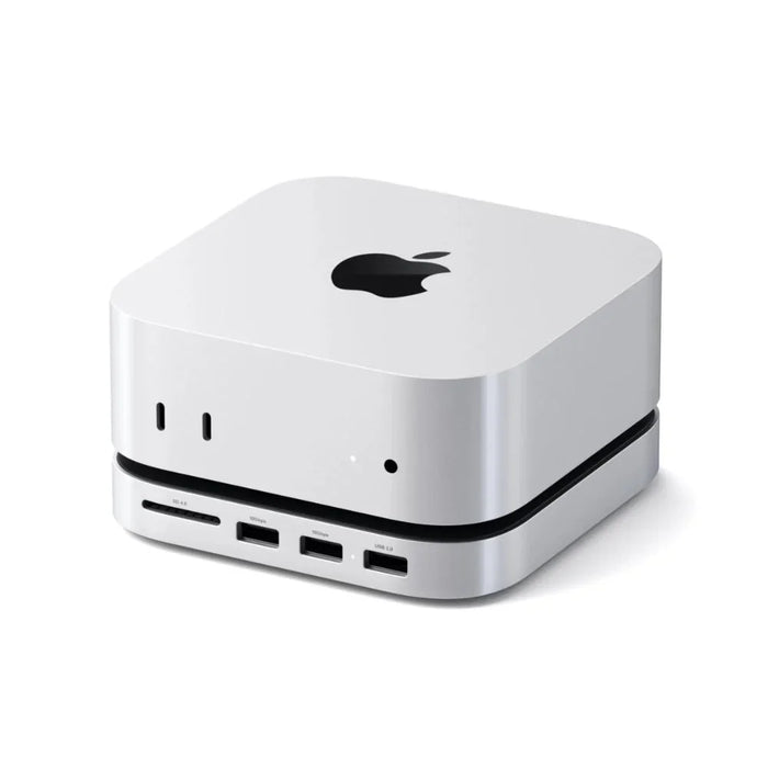 Satechi Mac Mini M4 Stand & Hub with SSD Enclosure (Silver) - LX2001 - Homewares, Outdoor, Phone Accessories, Cases, Speakers, Headphones + More -