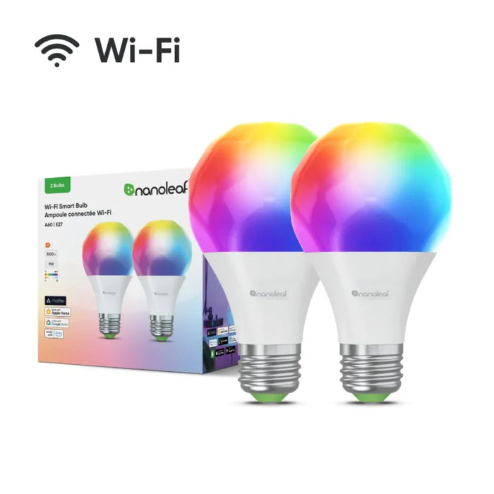 Nanoleaf Essentials Smart Bulb E27 (Wi-Fi) - 2 Pack - LX2001 - Homewares, Outdoor, Phone Accessories, Cases, Speakers, Headphones + More -