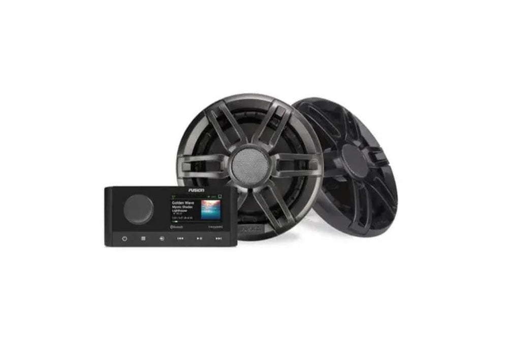 Fusion Marine Stereo And Speaker Kit With Xs Sports Speakers Ms-Ra210