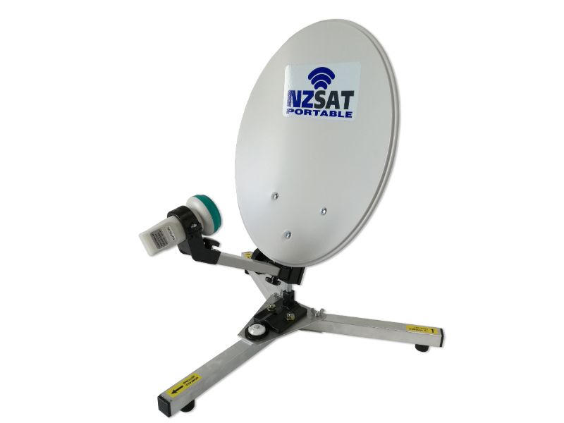 NZSat Portable Satellite with 5M Coax Cable for Campervan / Caravan / RV