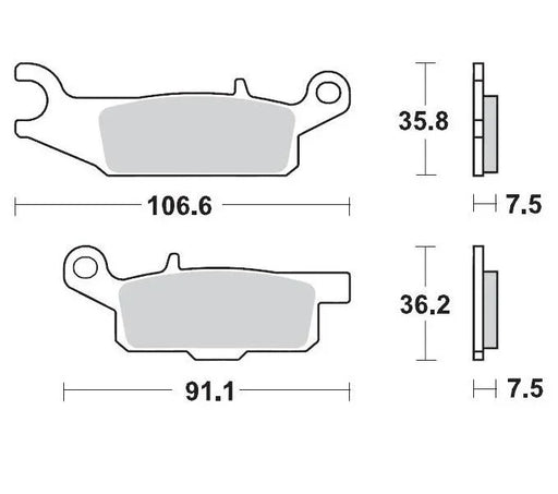 Brake Pads Front Right Moto Master Pro Sintered Yamaha Yfm250R Raptor Yfm550 Yfm - LX2001 - Homewares, Outdoor, Phone Accessories, Cases, Speakers, Headphones + More -