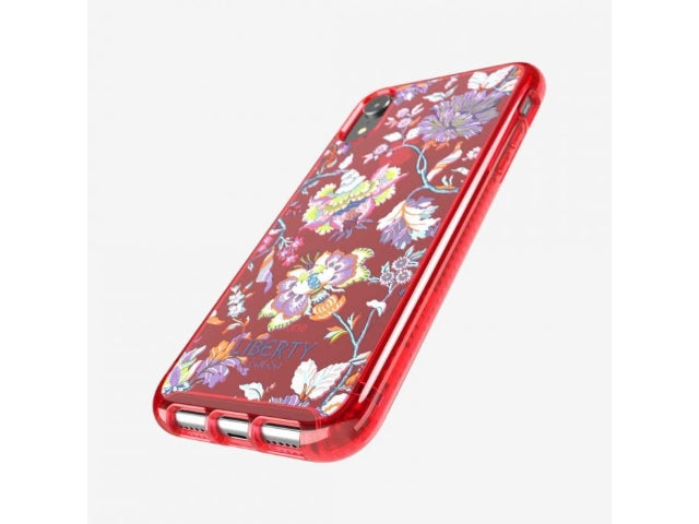 Tech21 Pure Clear Christelle Liberty Case iPhone XR  - Red