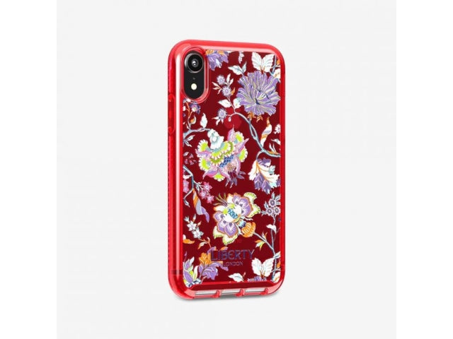 Tech21 Pure Clear Christelle Liberty Case iPhone XR  - Red