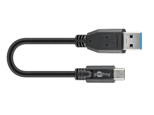 Goobay USB-C to USB A 3.0 cable black Â 0.15m - LX2001 - Homewares, Outdoor, Phone Accessories, Cases, Speakers, Headphones + More -