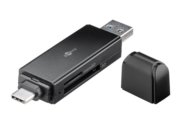 Goobay USB 3.0 ? USB-C? 2in1 card reader, black