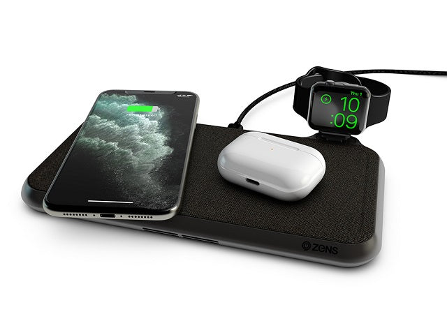 ZENS Liberty 16 coil Dual Wireless Charger - Fabric
