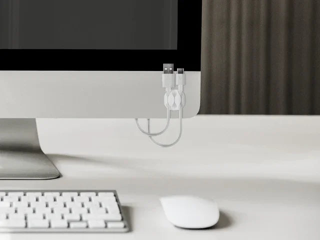 Goobay Cable Management 3 Slots, white - LX2001 - Homewares, Outdoor, Phone Accessories, Cases, Speakers, Headphones + More -