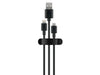 Goobay Cable Management Clip 3 Slots SET 3-pcs, black - LX2001 - Homewares, Outdoor, Phone Accessories, Cases, Speakers, Headphones + More -