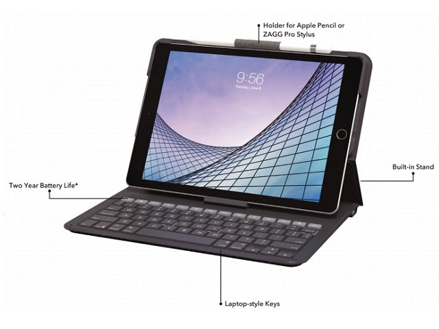 Zagg Folio 2 Apple iPad 10.2 / 10.5 Case Keyboard Folio Case
