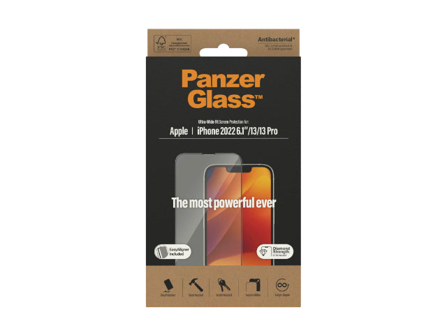 PanzerGlass UltraWide Fit AB w/ Aligner iPhone 14 Screen Protector