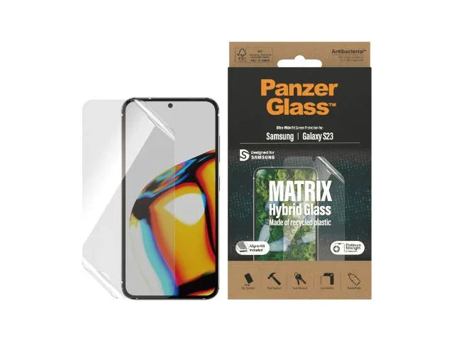 PanzerGlass Samsung S23 Matrix Hybrid Glass Screen Protector w/ EasyAligner - LX2001 - Homewares, Outdoor, Phone Accessories, Cases, Speakers, Headphones + More -