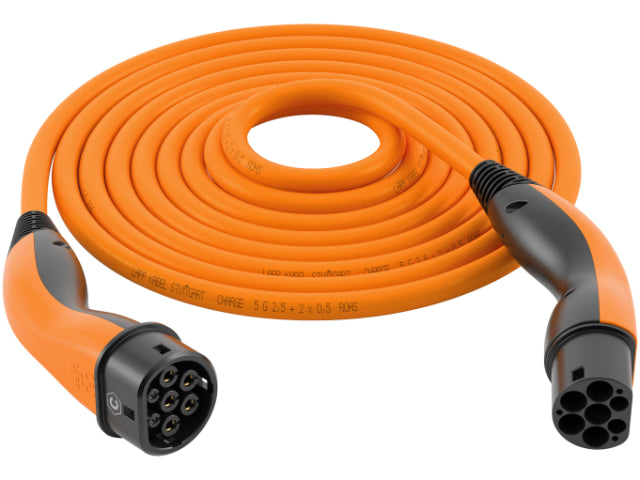 LAPP EV Helix Charge Charger Cable Type 2 (22kW-3P-32A) 5m - Orange