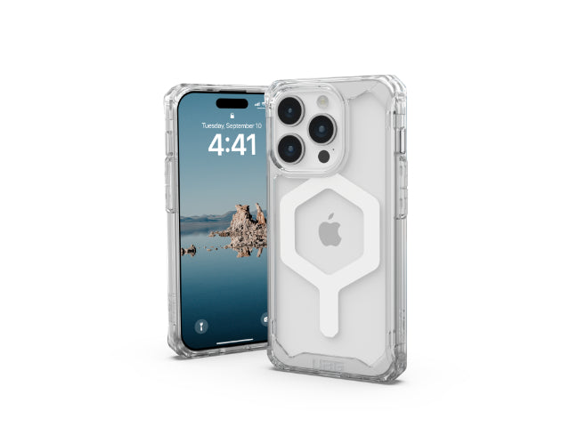 Urban Armor Gear iPhone 15 Pro (6.1") Plyo MagSafe Phone Case - Ice/White