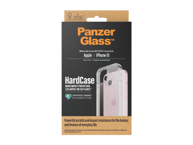 PanzerGlass Hard Case - iPhone 15 - Clear