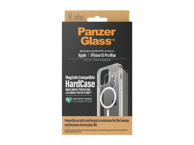 PanzerGlass Hardcase Magsafe iPhone 15 Pro Max Case Clear