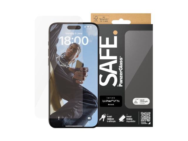 SAFE by Panzer UltraWide Fit Screen Protector iPhone 15 Pro Max