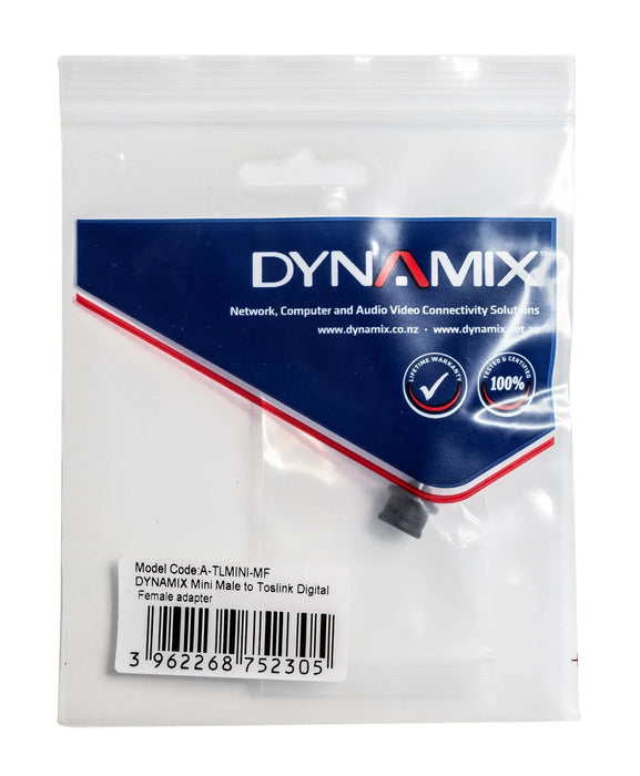 DYNAMIX Mini-TOSLINK Male to TOSLINK Female adaptor - LX2001 - Homewares, Outdoor, Phone Accessories, Cases, Speakers, Headphones + More -