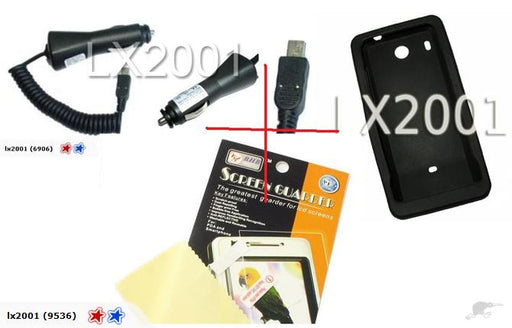 HTC Hero G3 Car Charger + Silicon Case + SP