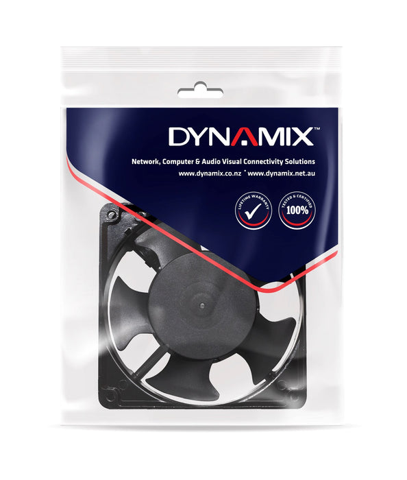 DYNAMIX Additional 230V Fan for Cabinets & Racks. Air Flow 50~ 100CBM/H. Dimensi